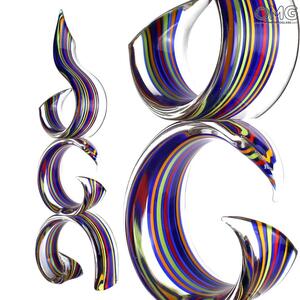 4612 ORIGINALMURANOGLASS Скульптура Бесконечная волна - муранское стекло OMG 19 см