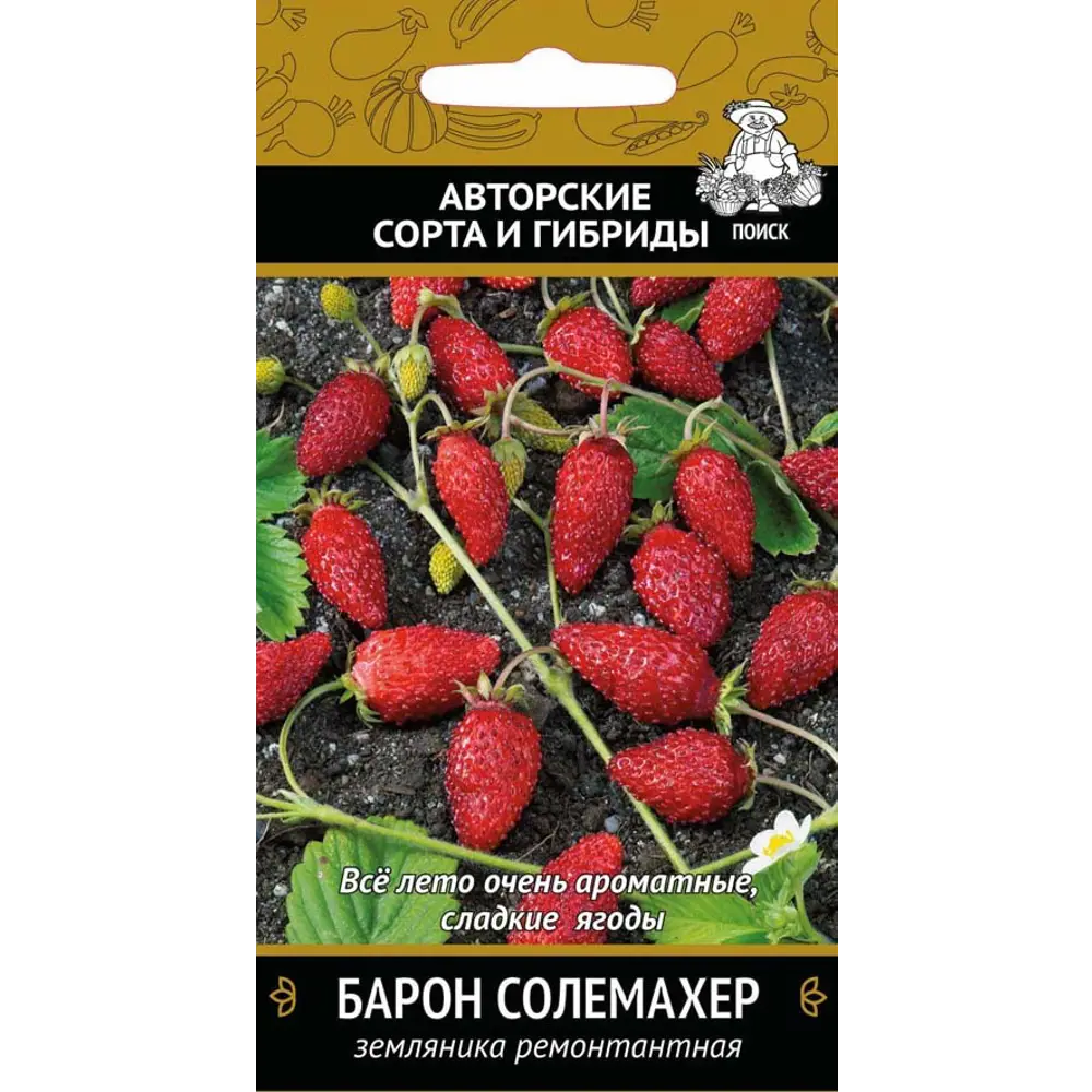 Семена Земляника ремонтантная «Барон Солемахер» (А), 1 г ПОИСК STLM-2067103