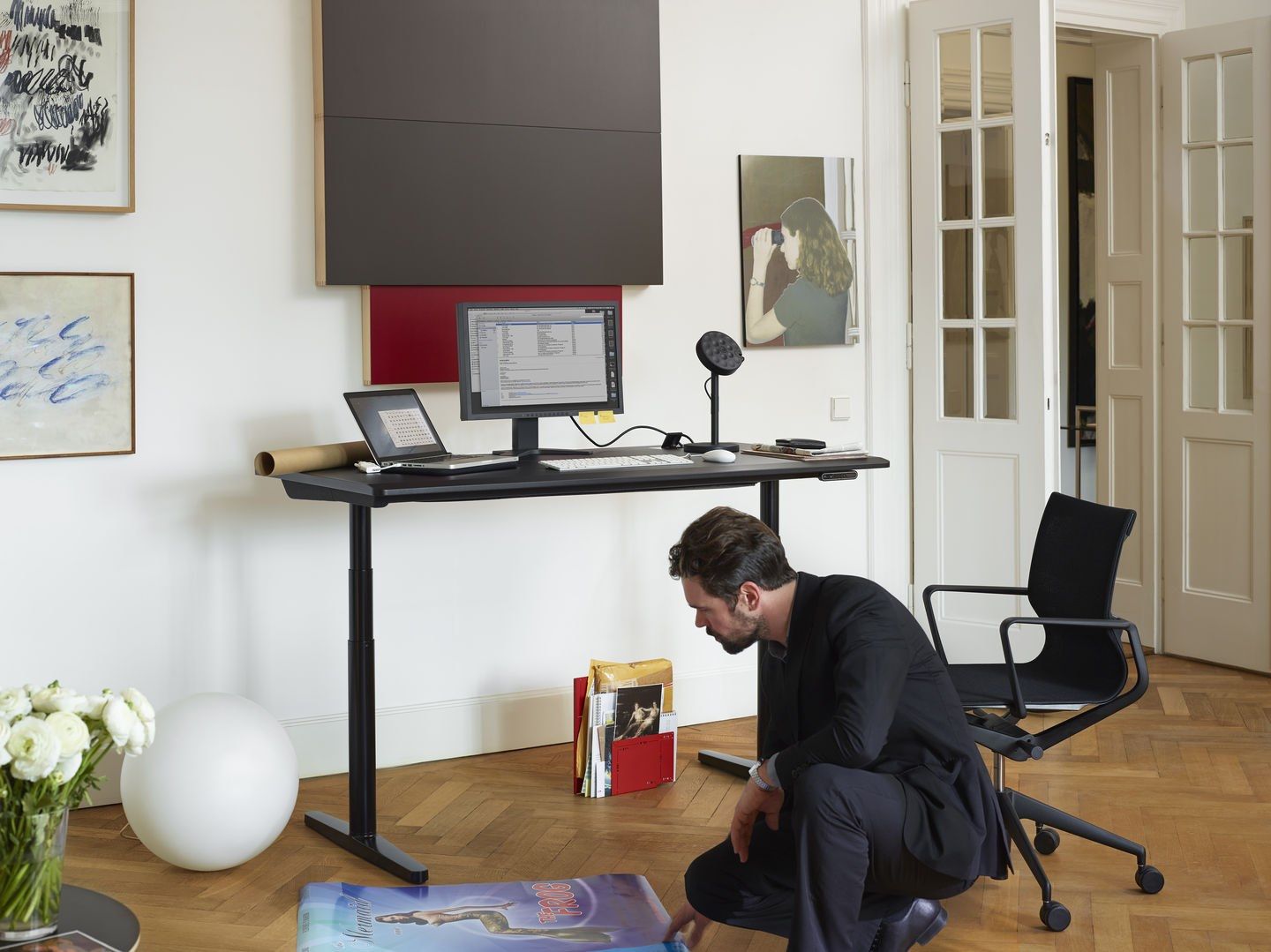 Регулируемый по высоте стол с электрическим движением VITRA Tyde 2 ARCH-00045440 - Вид №20