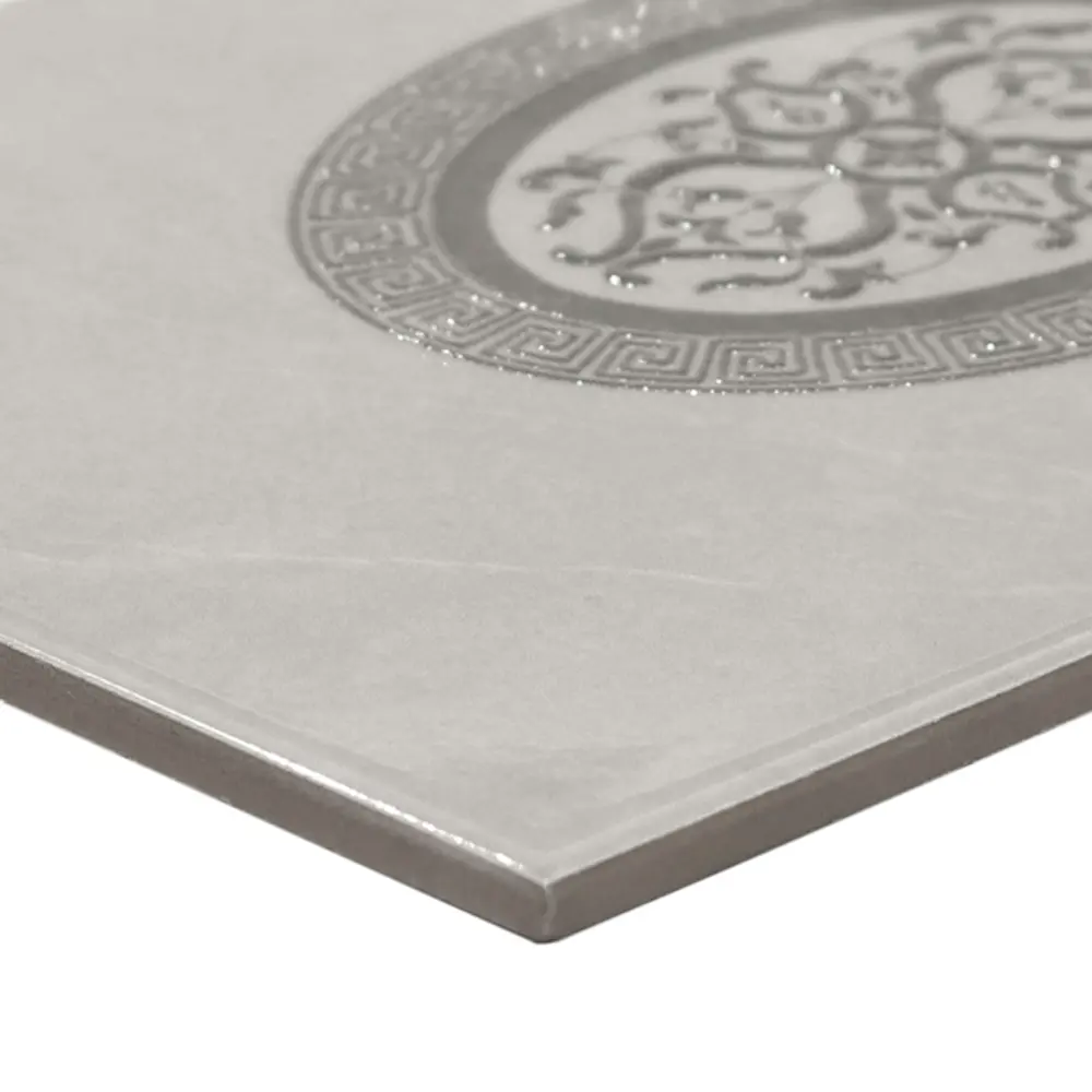 Декор настенный Шахтинская Плитка Дора 20x30 см глянцевый цвет серый STLM-2040392 - Вид №1