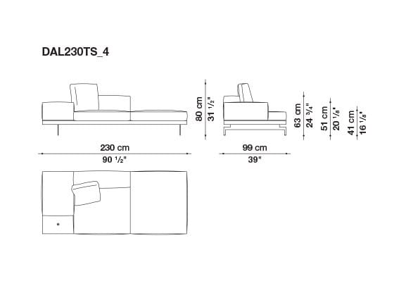 3-местный тканевый диван B&B Italia док ARCH-00033457 - Вид №13