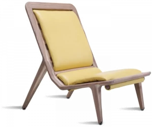 HOOKL und STOOL Мягкое кожаное кресло с высокой спинкой Layair02