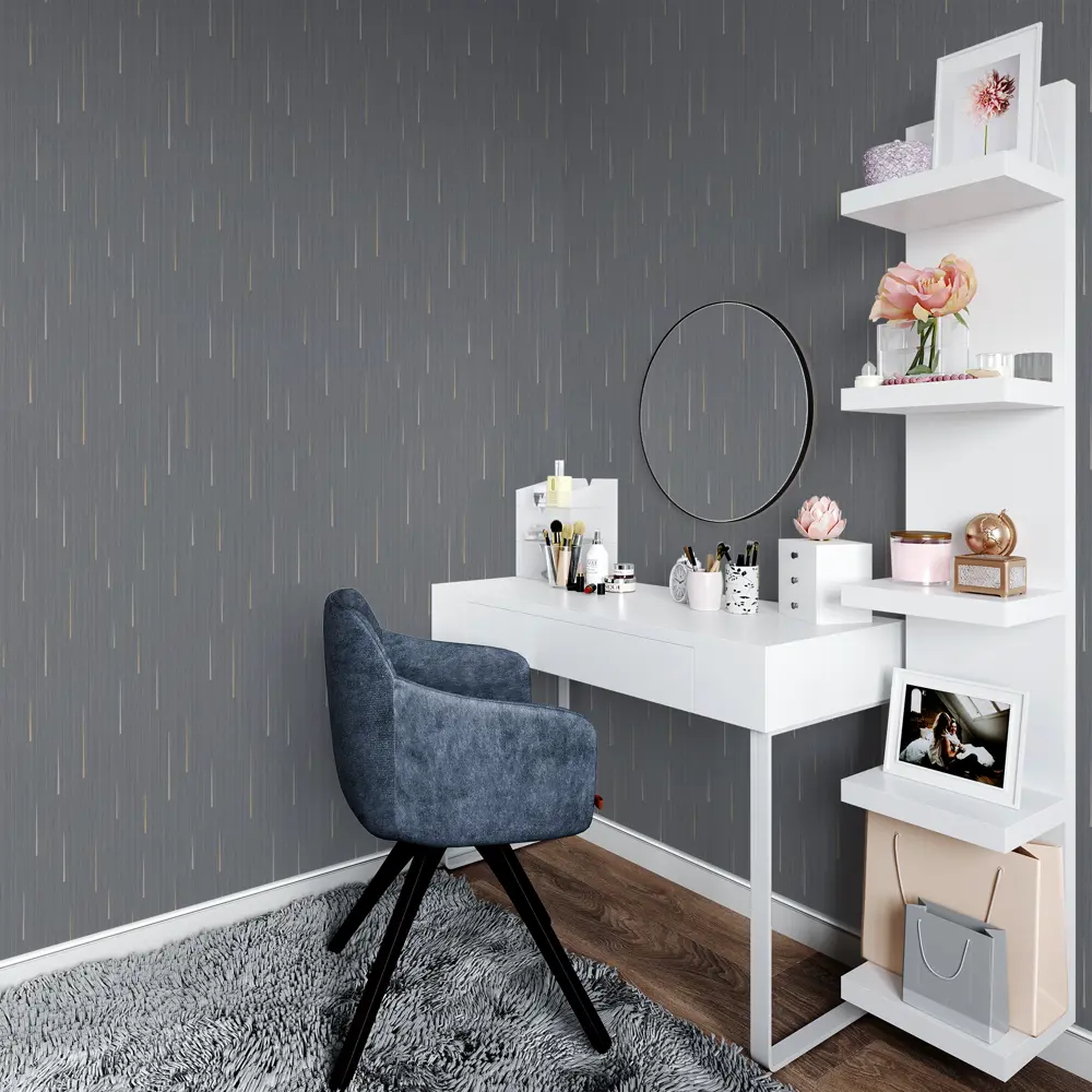 Обои флизелиновые Inspire Nochka темно-серые 1.06 м IS72021-40 STLM-2120948 - Вид №3