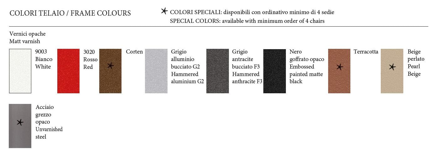 Окрашенный металлический высокий стул с подлокотниками BBB Giotto ARCH-00018599 - Вид №5