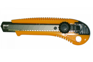 16380960 Нож 18 мм, сегмент, направляющая, фиксатор, пластик корпус 26823 SKRAB