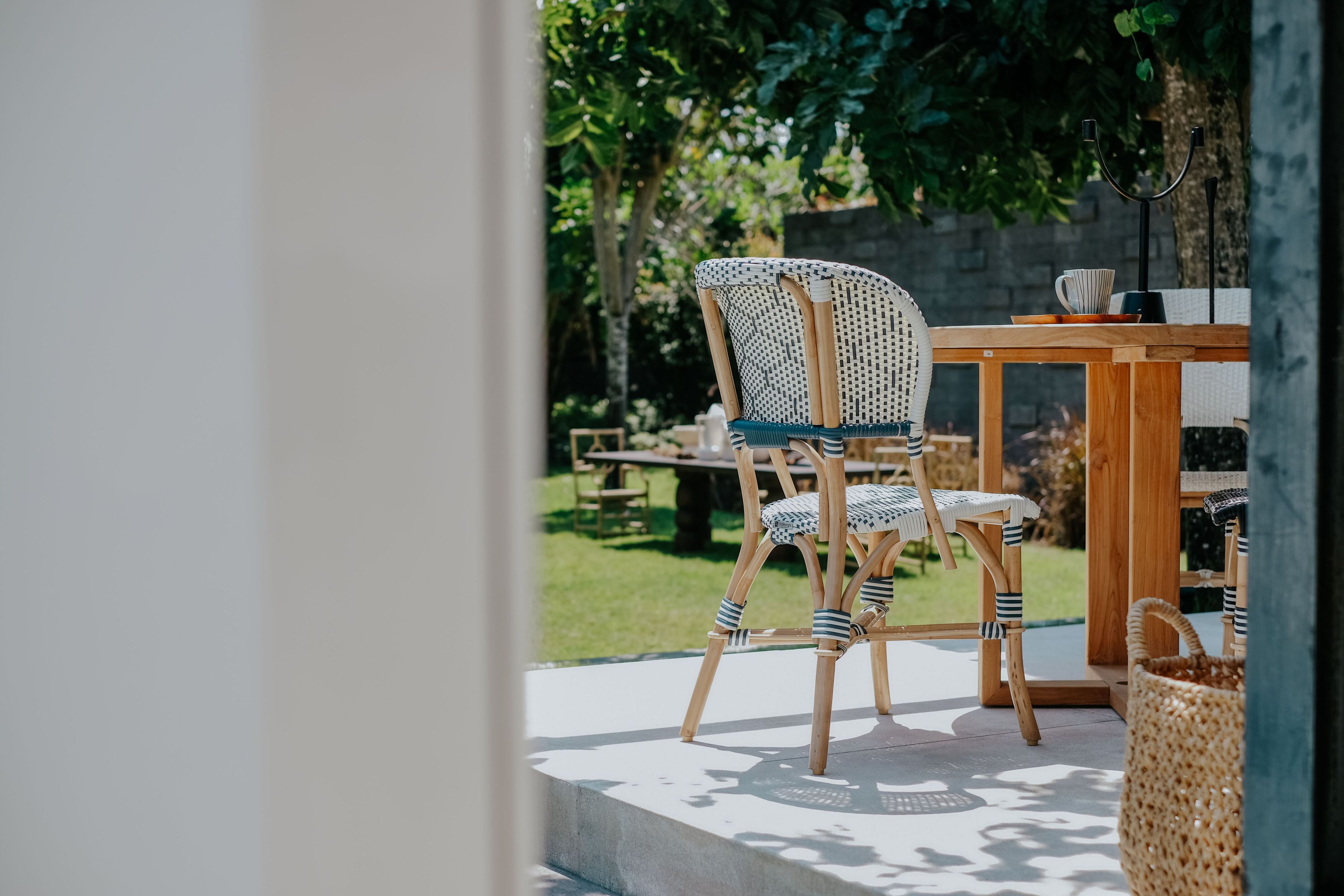 Ротанг сад стул с открытой спинкой cbdesign бистро ARCH-00150703 - Вид №14