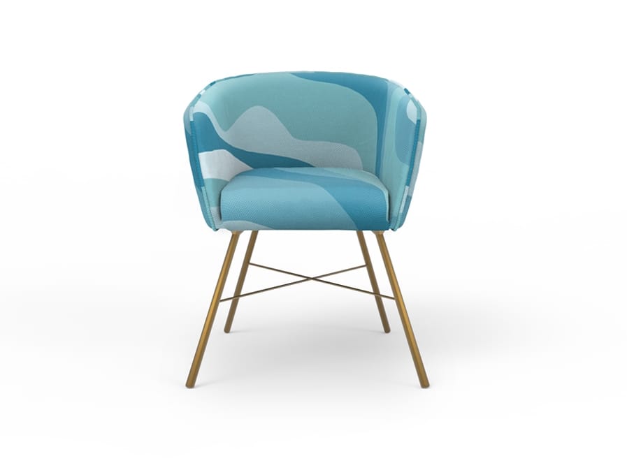 Мягкий тканевый стул с подлокотниками MOMENTI Home &amp ARCH-00061843 - Вид №4