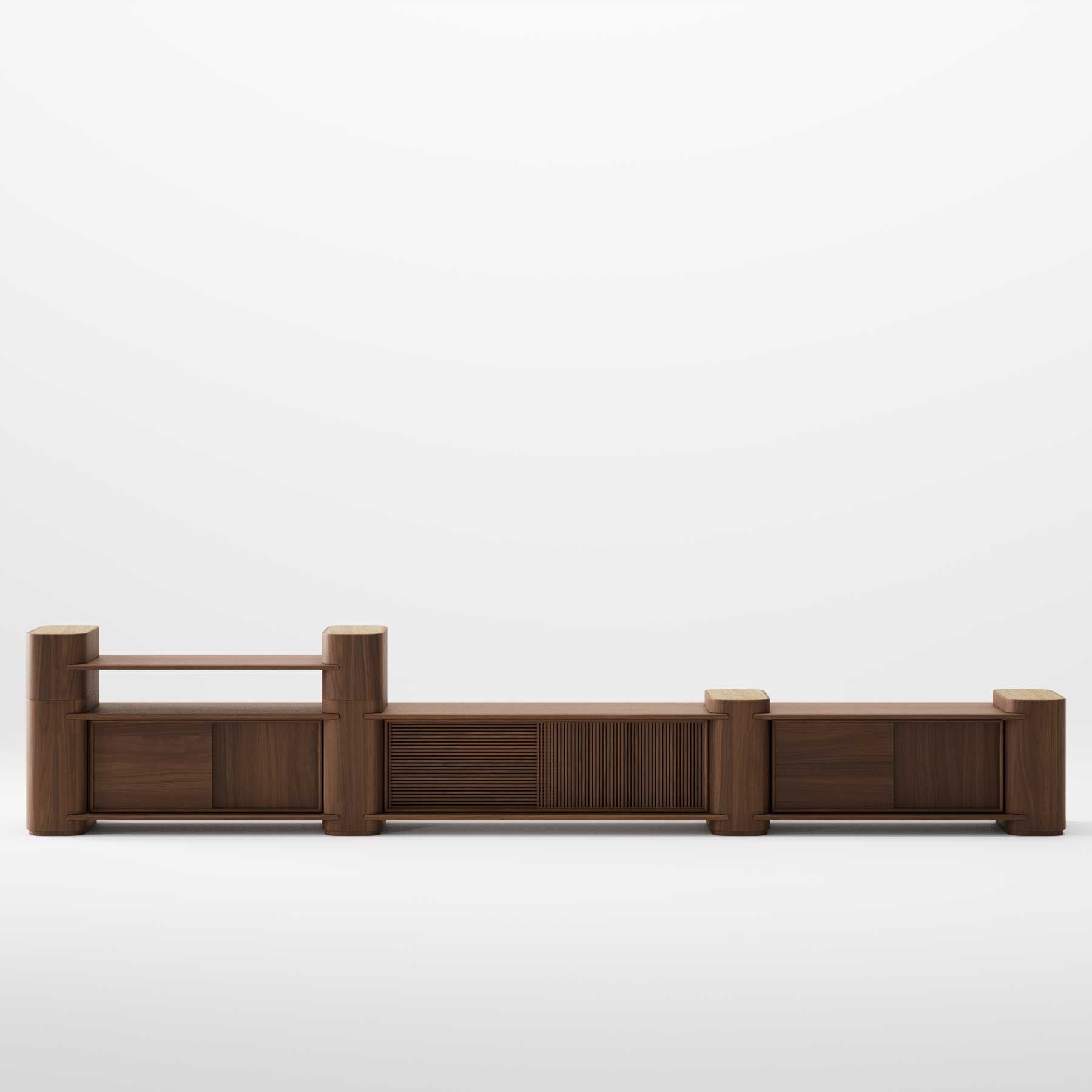 Секционная деревянная двухсторонняя решетка Wewood Path ARCH-00130012 - Вид №4