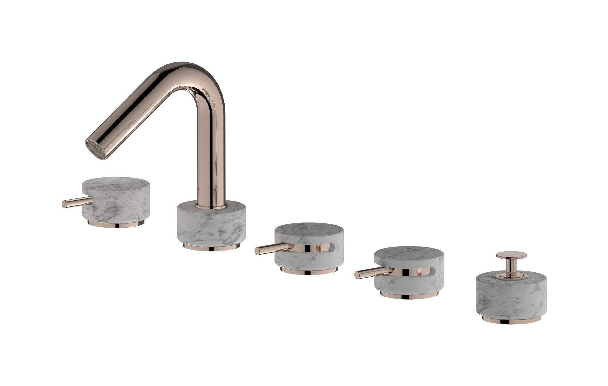 Смеситель для ванны с 5 отверстиями IB мрамор + мрамор Elle ARCH-00043007 - Вид №13