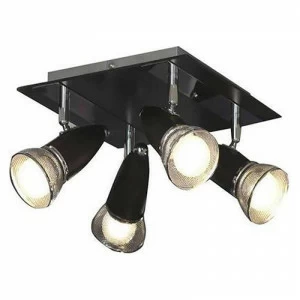 Спот потолочный светодиодный на 4 лампы коричневый Furnari GRLSL-8001-04 LUSSOLE FURNARI 00-3924475 Коричневый