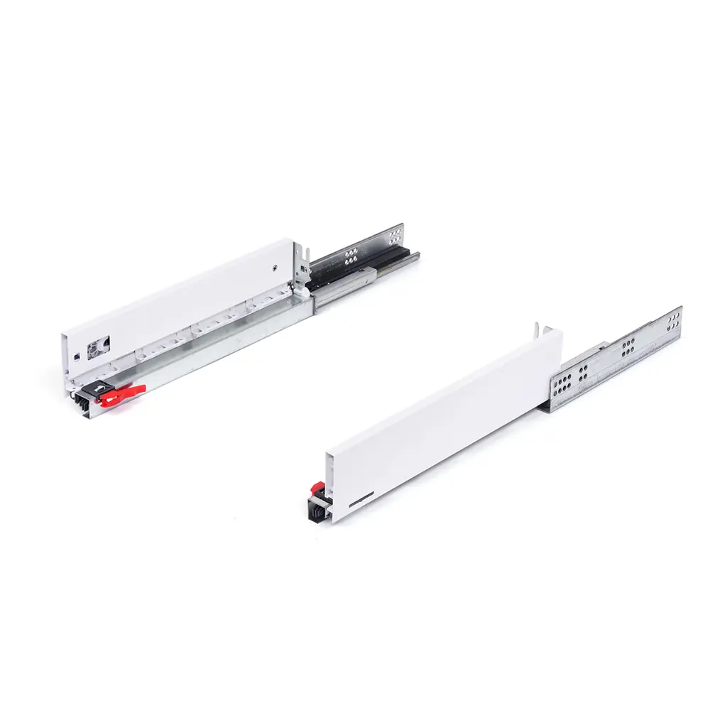 Комплект роликовых направляющих Flowbox h58 400 мм, сталь, цвет белый 85441340 STLM-2092516 Santreyd  - Вид №1