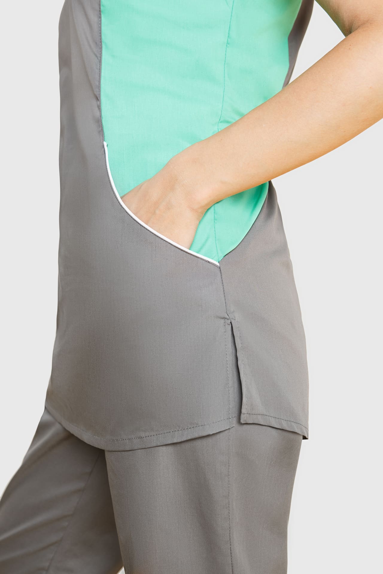 69310 Костюм "Лига" цвет темно-серый с салатовым  Медицинская одежда  размер 66 Спецодежда  - Вид №8