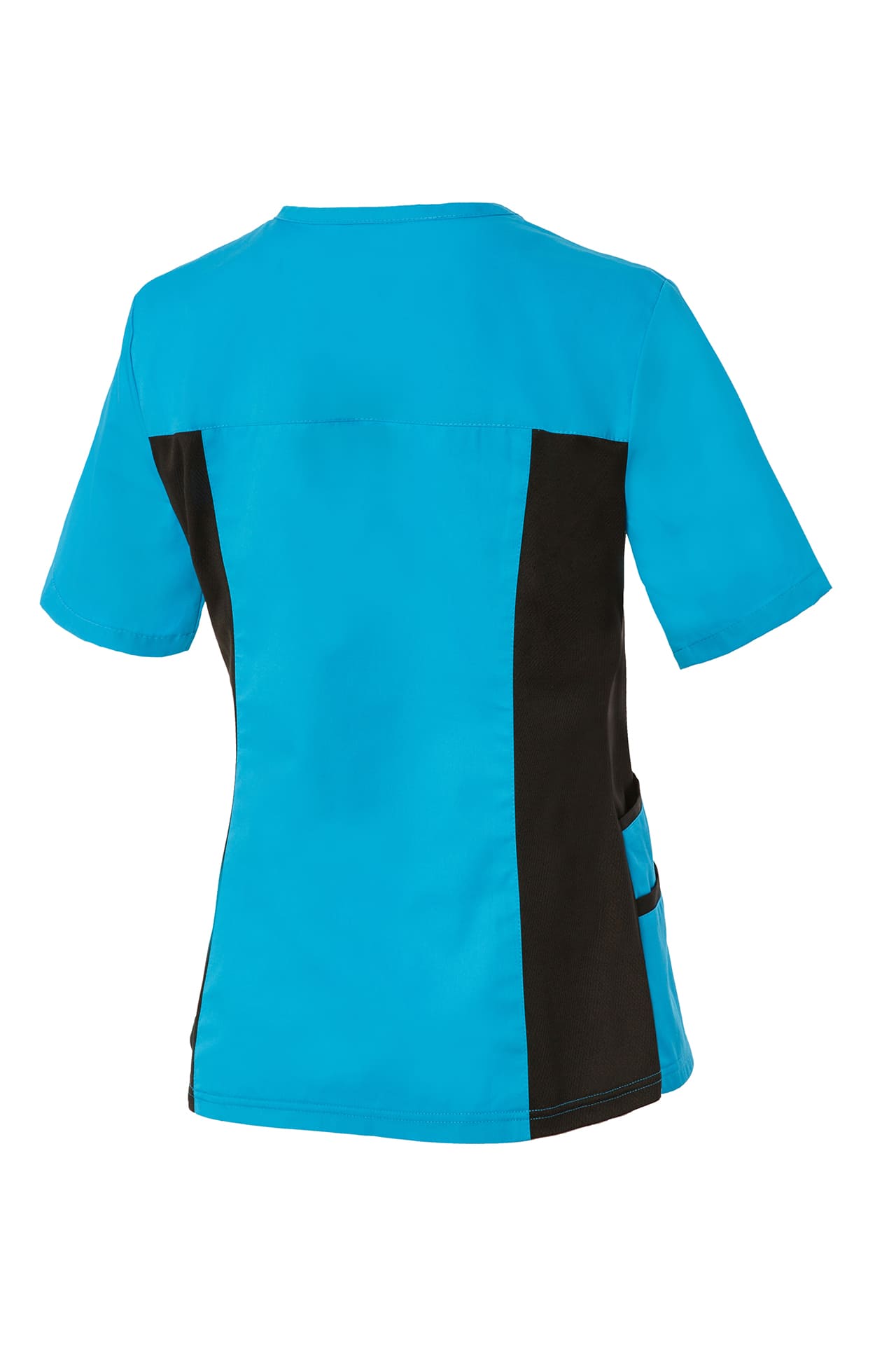 5048416 Блуза ОРИОН женская бирюза-черная  Медицинская одежда  размер 48-50/158-164 Спецодежда  - Вид №1