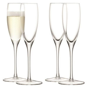 Набор из 4 бокалов-флейт для шампанского 150 мл Wine LSA INTERNATIONAL WINE 00-3863209 Прозрачный