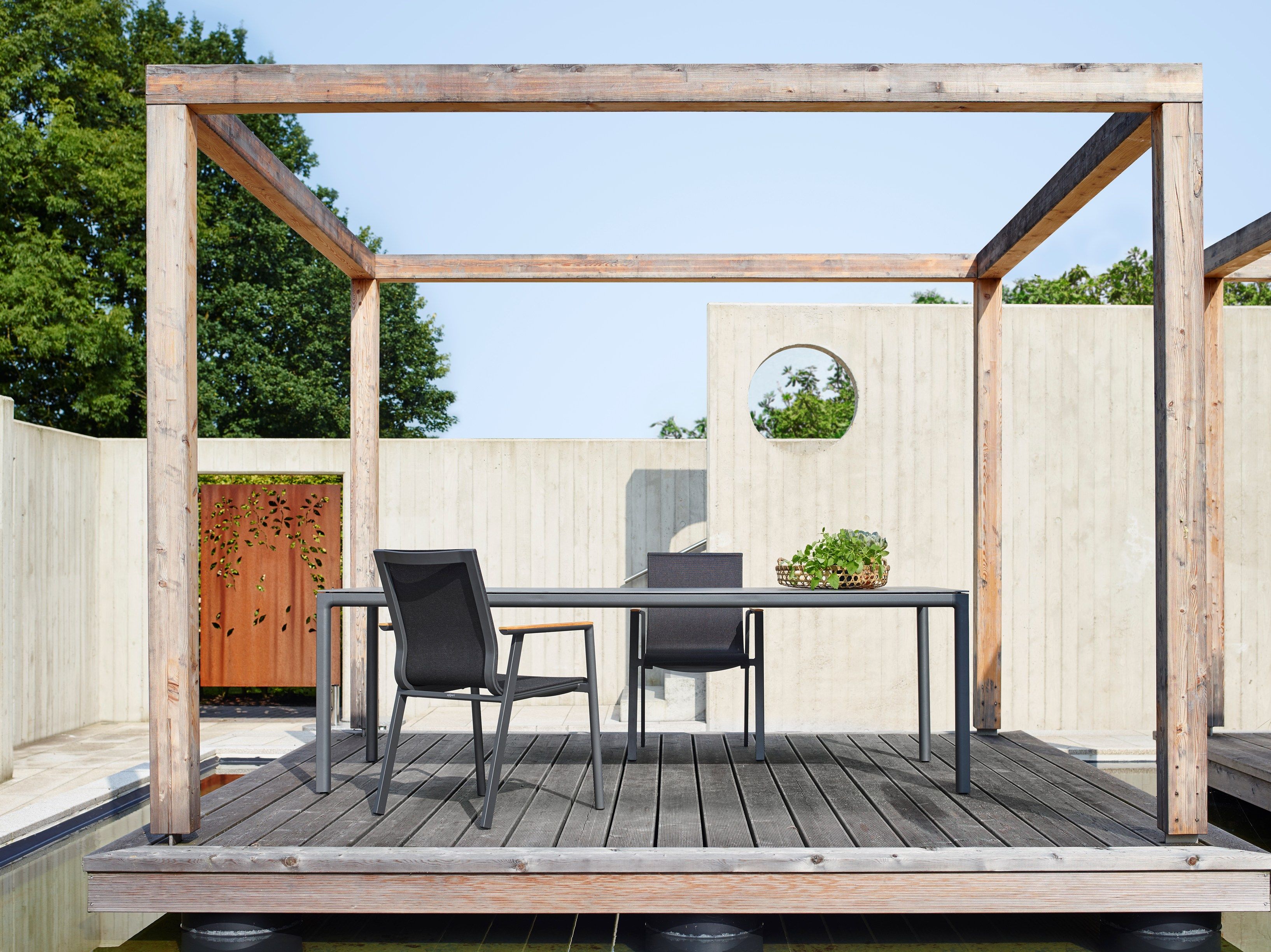 Алюминиевый штабелируемый садовый стул solpuri ARCH-00056287 - Вид №3