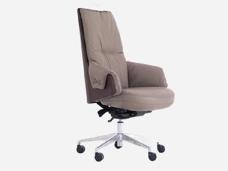 Кожаный мягкий поворотный операционный стул с подлокотниками Grado Design ARCH-00145139