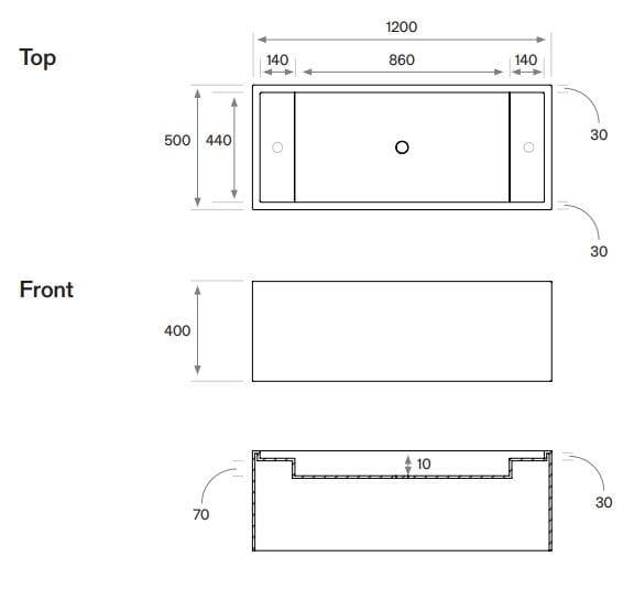 Одиночный подвесной умывальник из натурального камня COCOON Piet Boon ARCH-00052049 - Вид №55