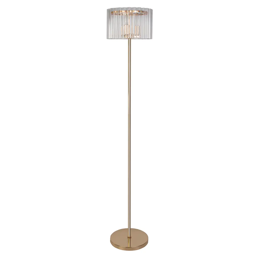 Торшер Eurosvet Flamel - золотой цилиндр для уютного интерьера 89435502 STLM-1573037 - Вид №1