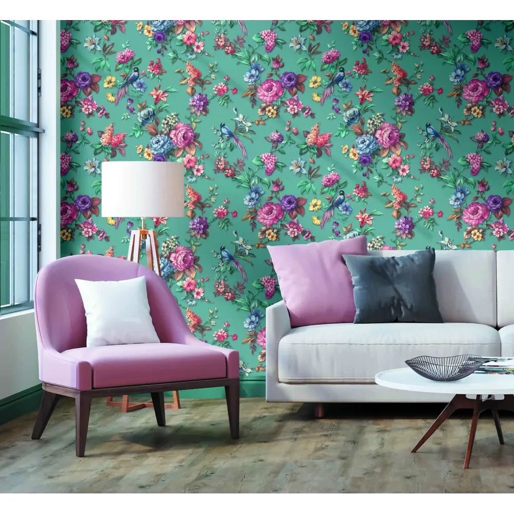 Обои флизелиновые Артекс Вивьен синие 1.06 м 10686-05 STLM-2144112 - Вид №3