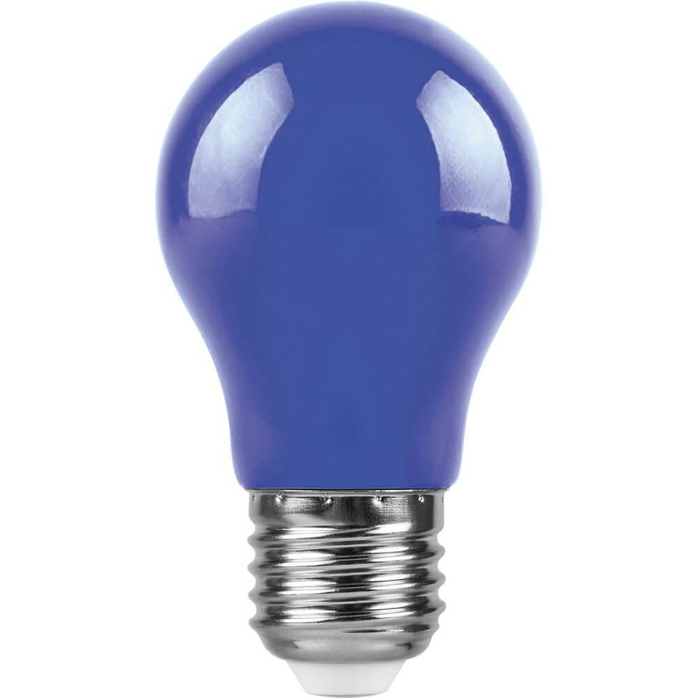 25923 Лампа светодиодная E27 3W синяя LB-375 Feron