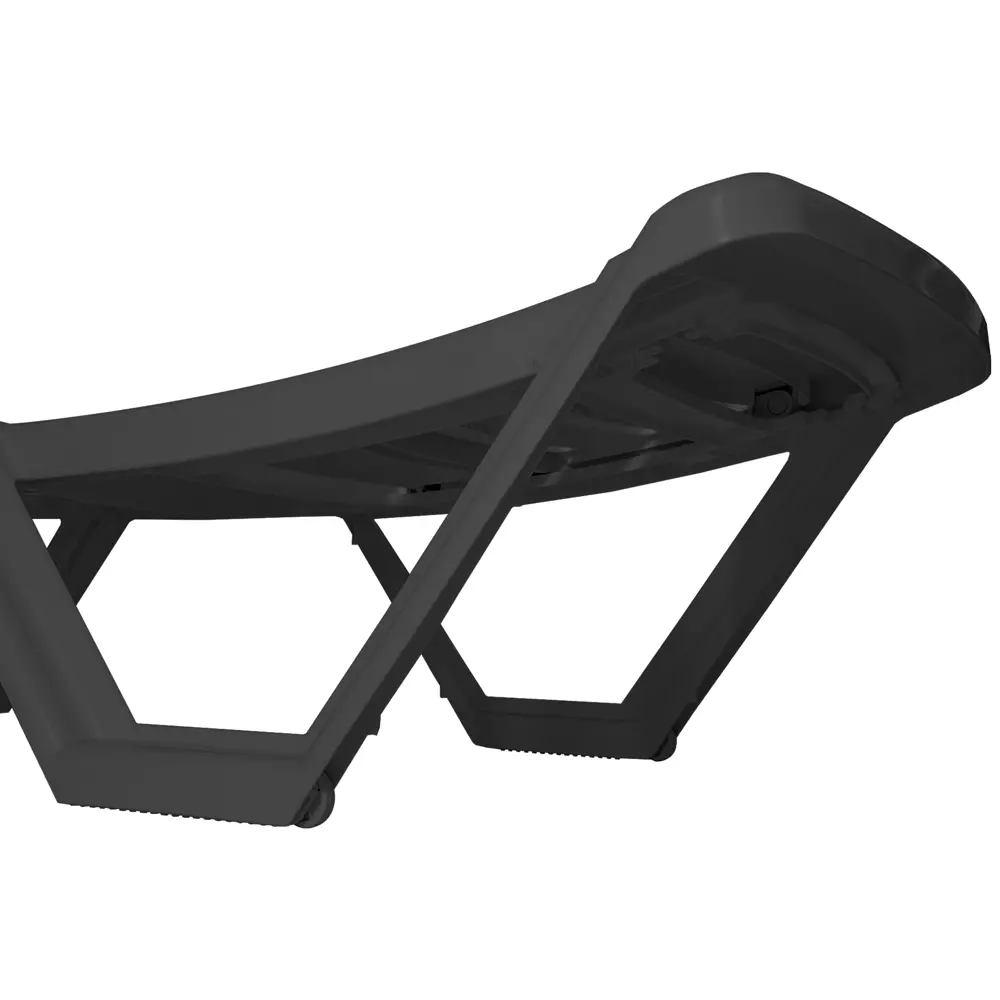 Шезлонг без подушки Элластик 187x32 см пластик серый Santreyd STLM-2062443 - Вид №3