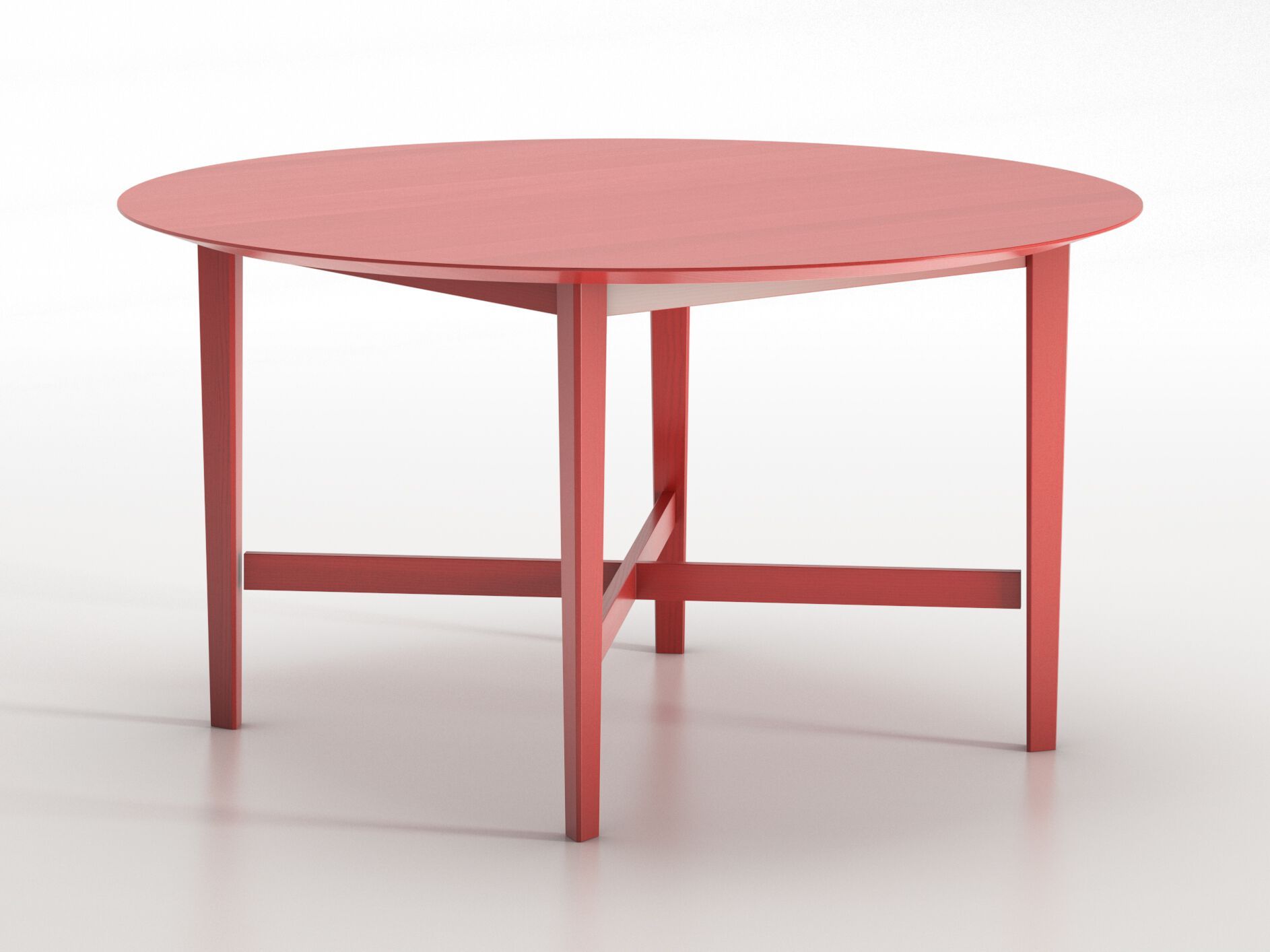 Круглый лакированный стол из бука и МДФ BBB Луи-Филипп ARCH-00107162 - Вид №1