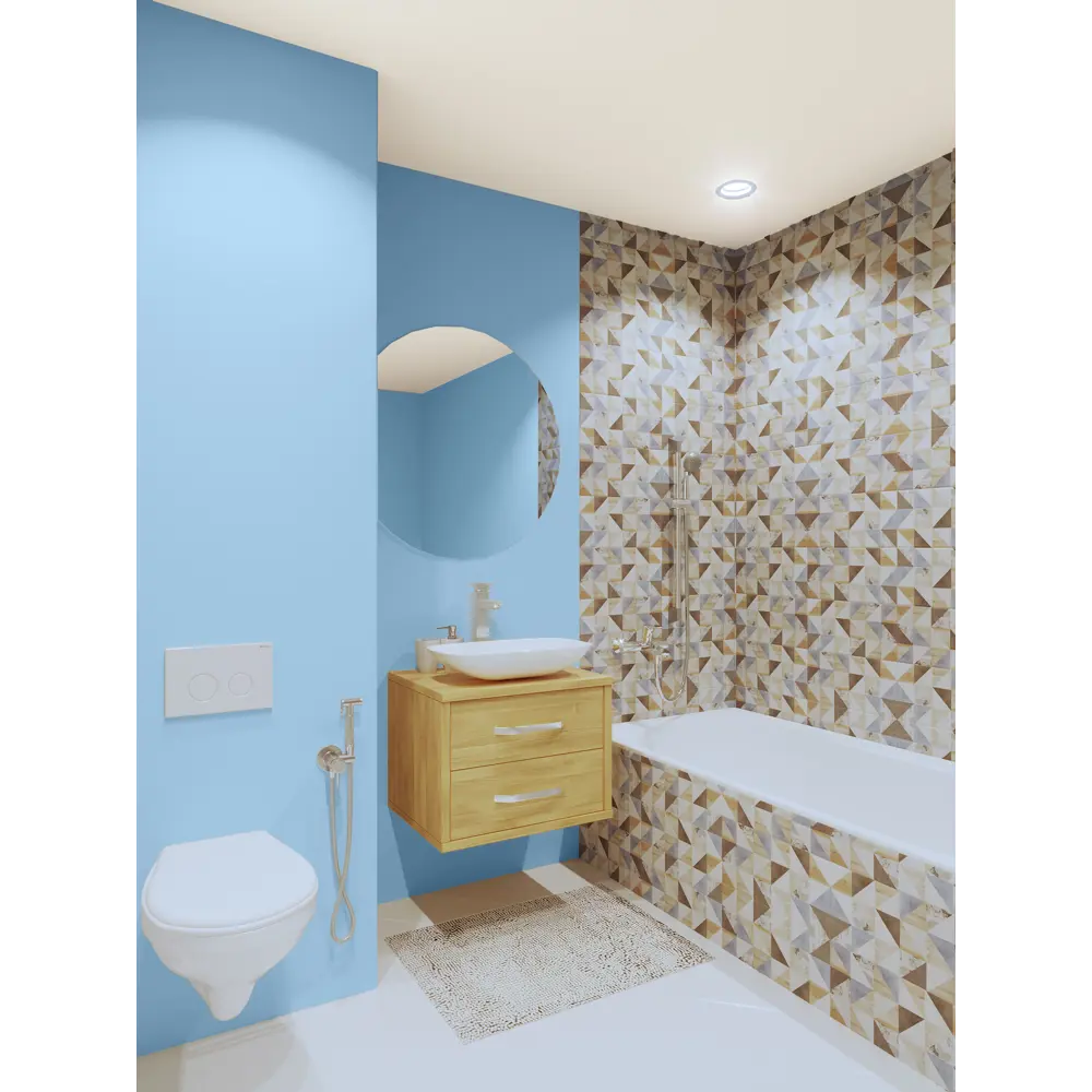 Краска для кухни и ванной цвет голубой иней 0.9 л PARADE ICE STLM-2140915 - Вид №4