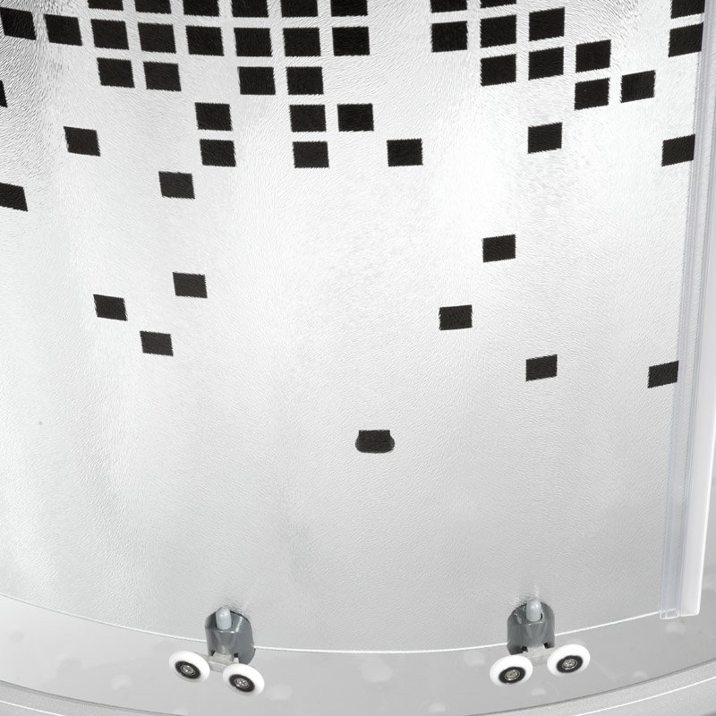 BМ4510 стандартная BLACK Душевая кабина DETO Серия ВМ L 810 с гм. и эл. BLACK - Вид №26