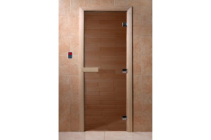 19840822 Дверь для бани Бронза, 1700х700 мм УТ-00011683 DoorWood
