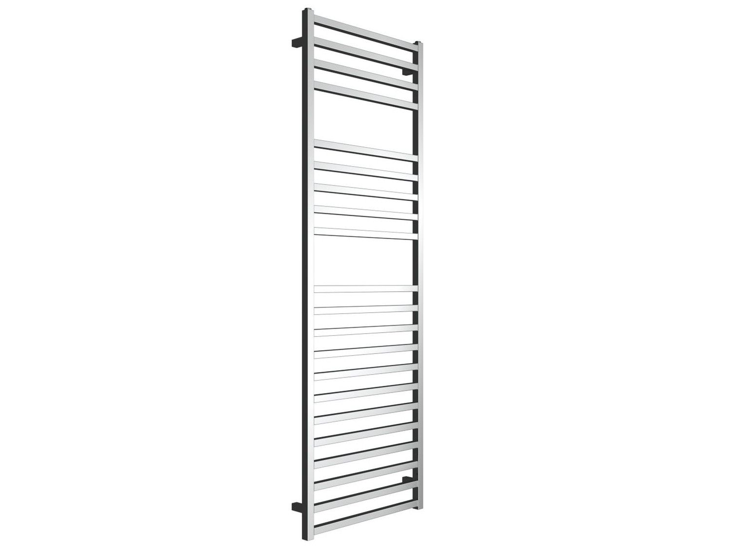 Настенный хромированный стальной полотенцесушитель с горячей водой Ercos Square ARCH-00081570 - Вид №1