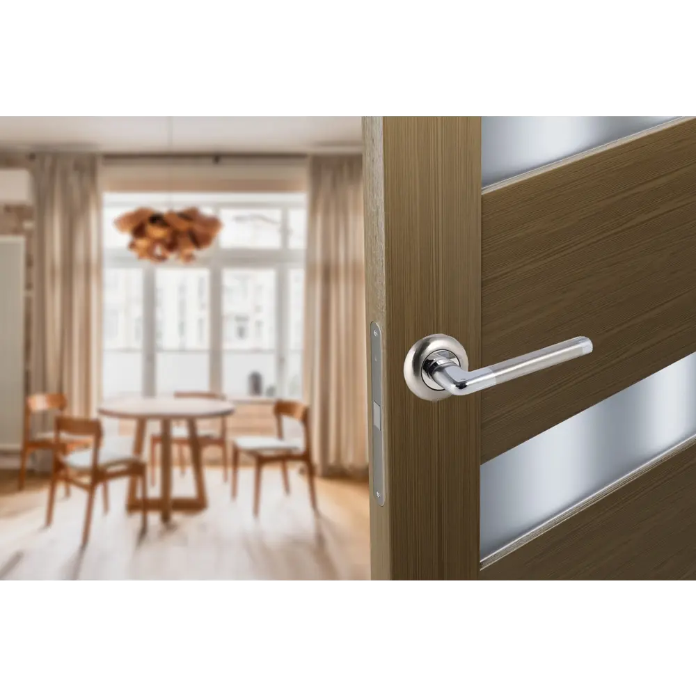 Дверные ручки Edson 21-Z01 без запирания алюминий никелированное покрытие цвет никель STLM-2180522 - Вид №10