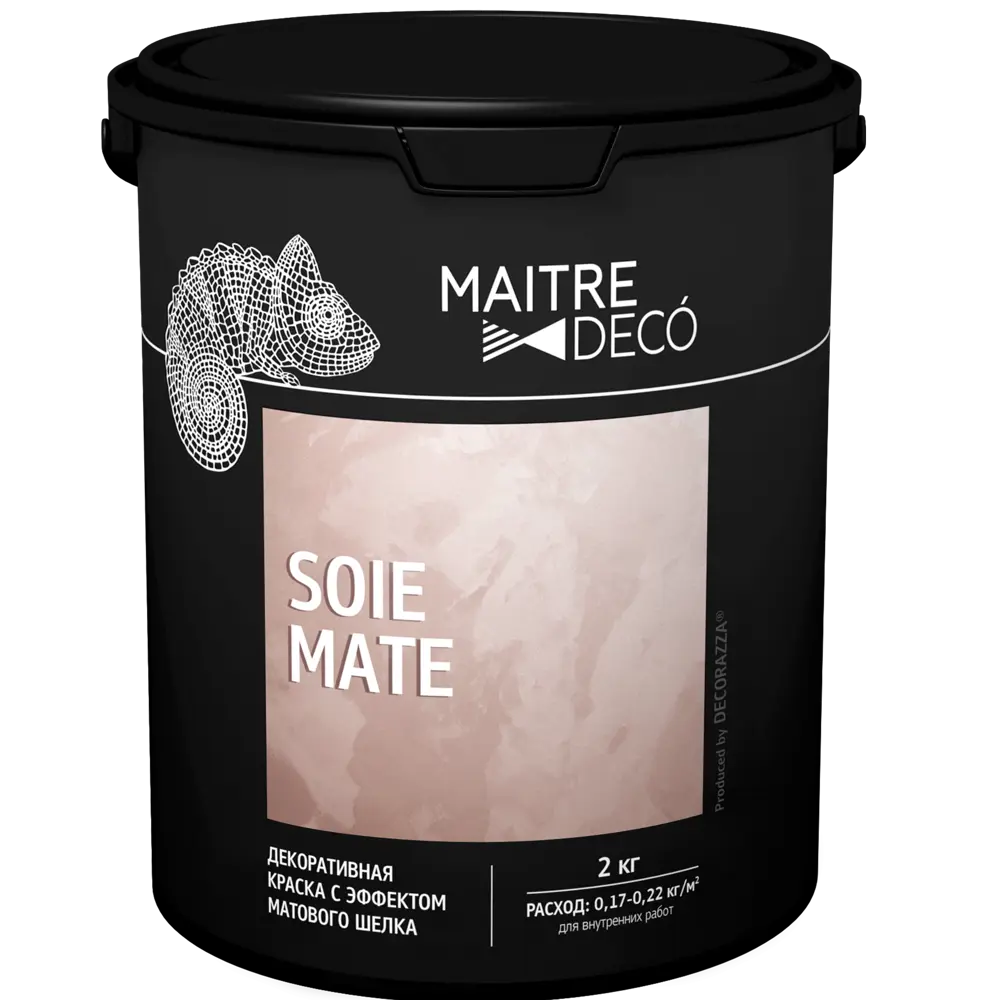 89149809 Краска декоративная Maitre Deco Soie Mate 2 кг цвет жемчужно-белый STLM-0079137