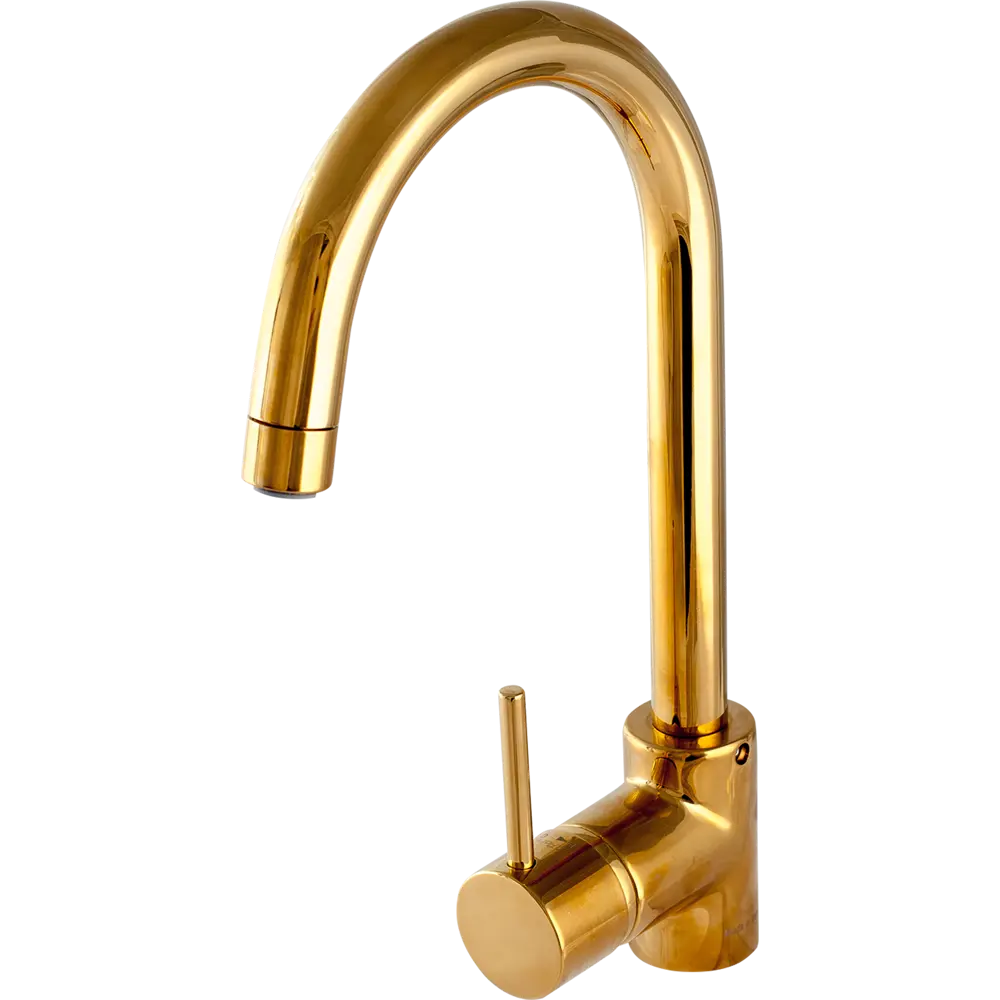 Смеситель для кухни Paini Cox 32.7 см цвет золотой STLM-2008292 - Вид №1