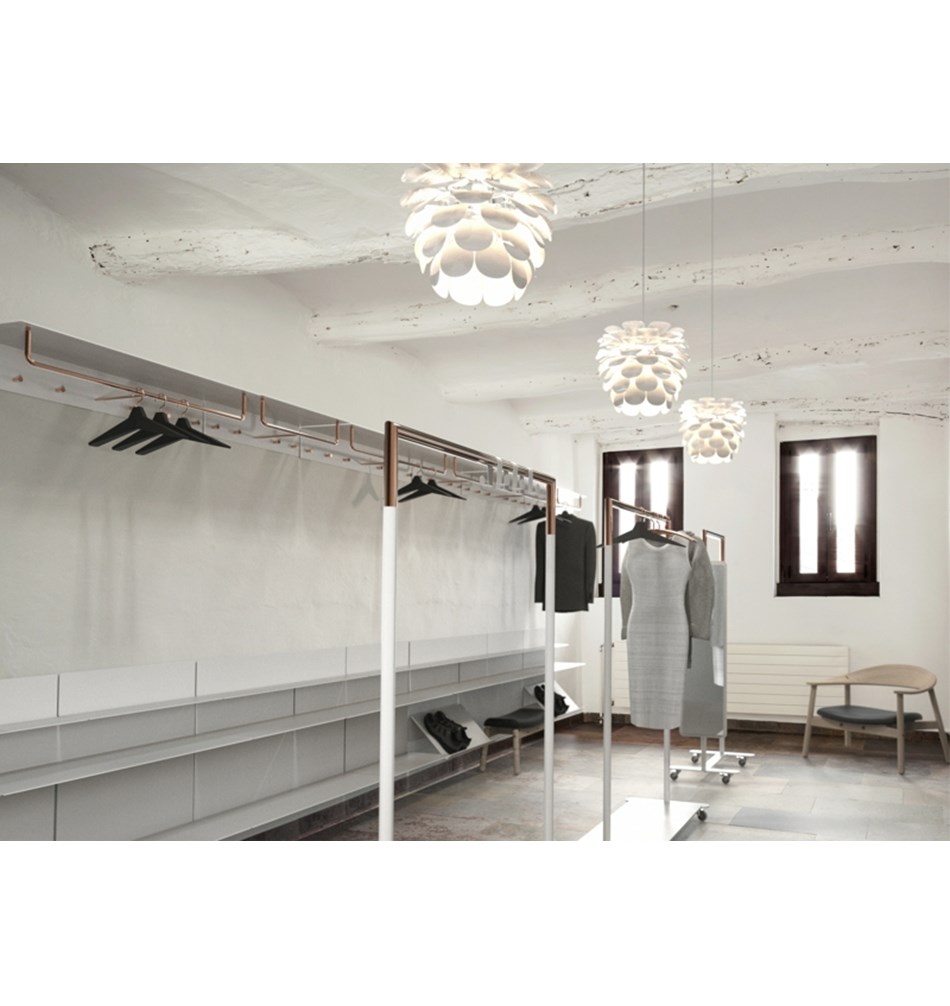 FROST Вешалка для верхней одежды UNU 1000 » белый / медный Алюминий / нержавеющая сталь Белый / медь U4017-CW  - Вид №1