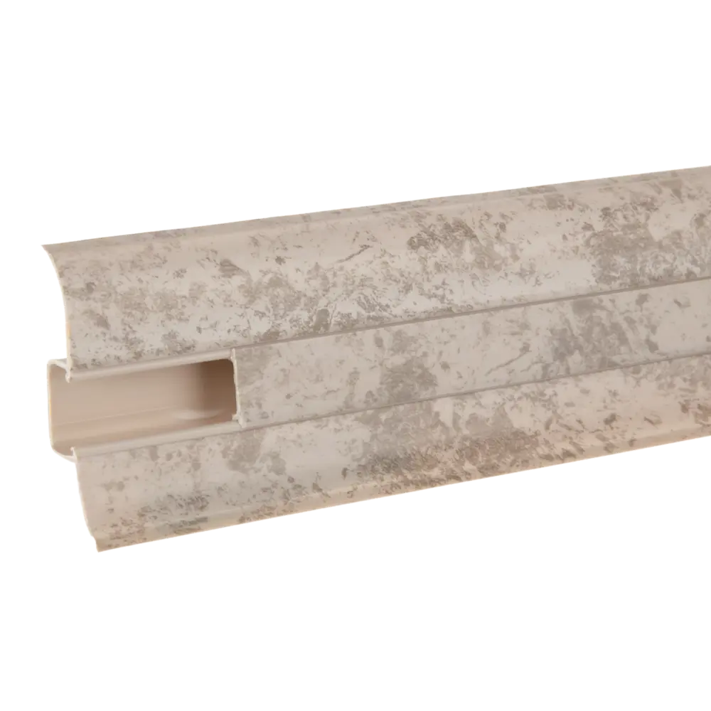 Плинтус напольный ПВХ цвет пепельный 220x23x58 мм 89348890 STLM-2003519 Santreyd 