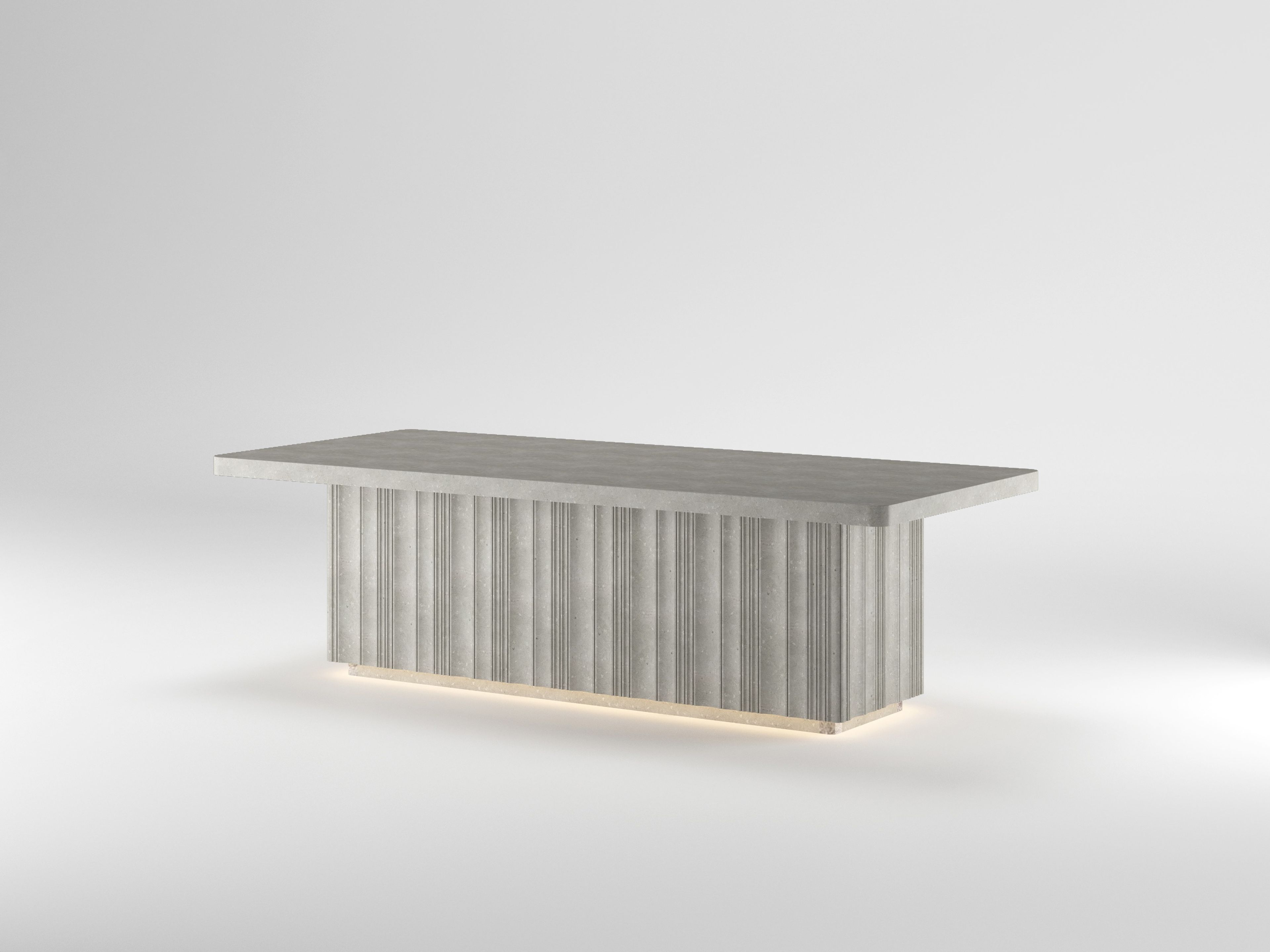 Прямоугольный выдвижной стол из травертина Davani Purity ARCH-00090066 - Вид №6