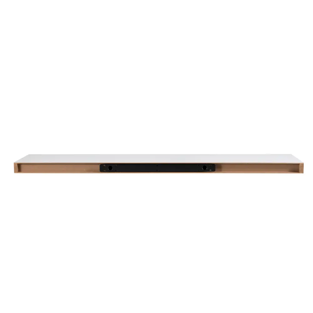 Настенная полка KONSENSA 100x23.5 см со скрытым креплением МДФ цвет белый STLM-2106161 - Вид №5