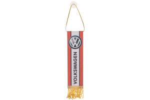 15971074 Прямоугольный вымпел VOLKSWAGEN фон красный цветной S05101123 SKYWAY