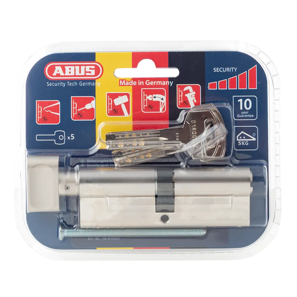 Цилиндр ABUS D12 NIS с защитой от взлома, ключ-вертушка 82732456 D 12 STLM-0034938 - Вид №2