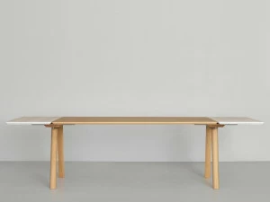 ZEITRAUM Раздвижной прямоугольный стол из массива дерева Rail