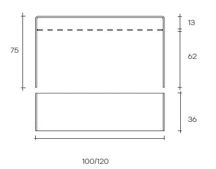 Стеклянная прямоугольная консоль FIAM ITALIA Rialto ARCH-00052870 - Вид №2