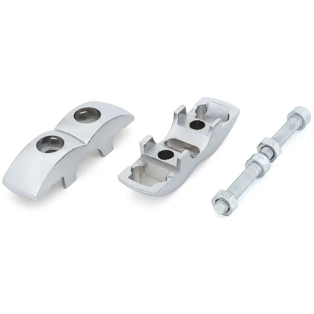 Держатель панели двусторонний алюминий цвет хром PALLADIUM STLM-2064975 - Вид №2