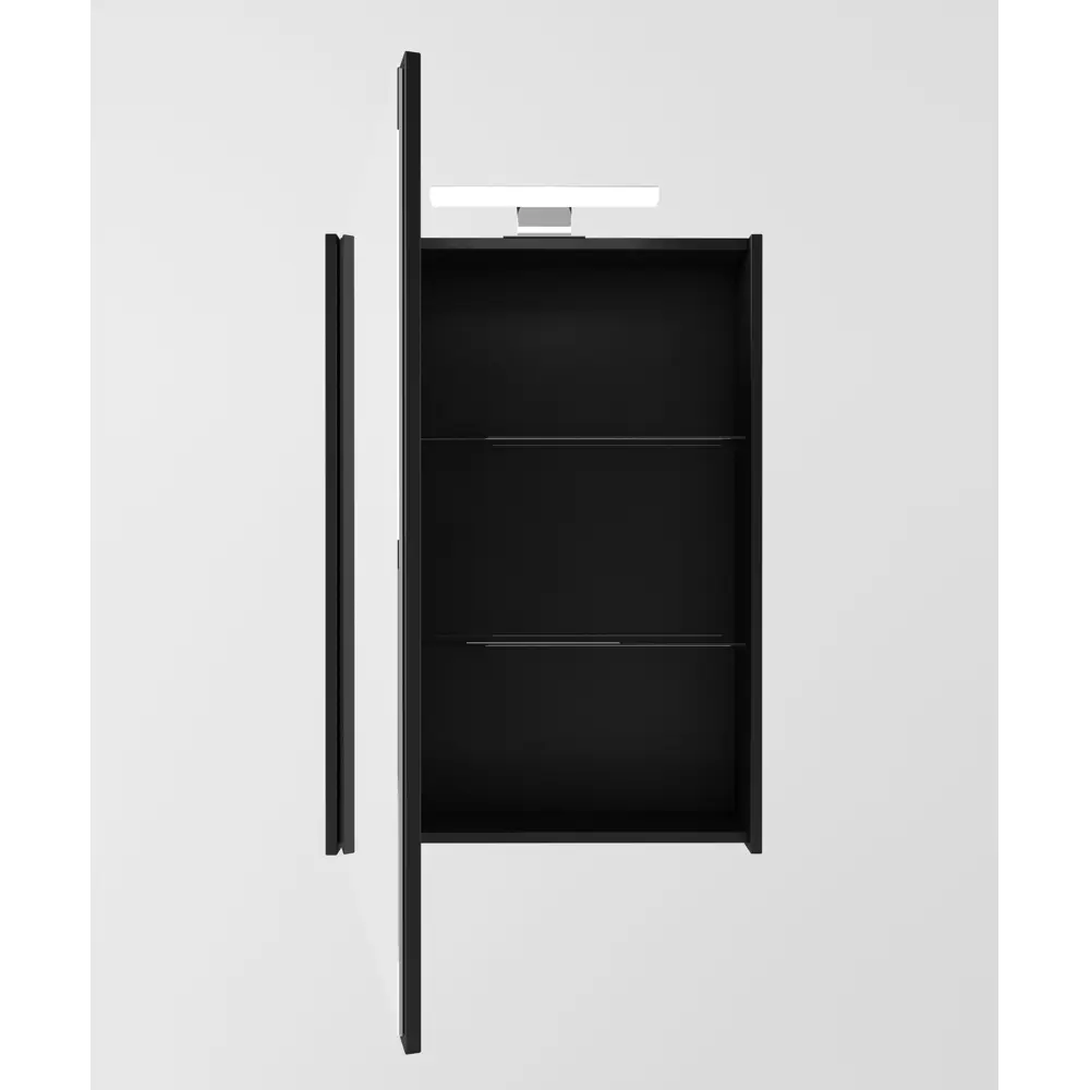 Зеркальный шкаф Aquaton Амели 60 см, антрацит STLM-2028917 - Вид №1