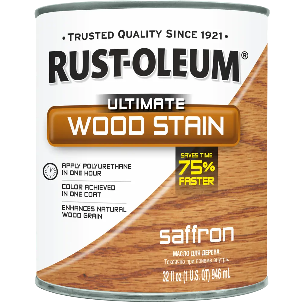 Масло тонирующее Ultimate цвет шафран 0.946 л RUST-OLEUM STLM-2000086 - Вид №1
