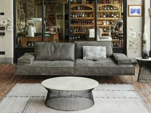 Gobbo Salotti 2-х местный кожаный диван