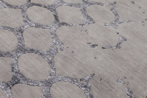 Прямоугольный ковер ручной работы из бамбукового волокна