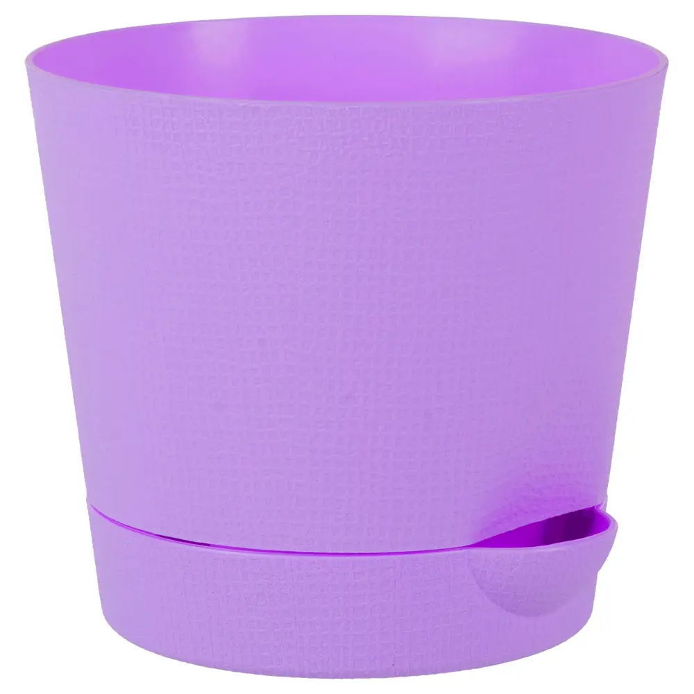 Горшок цветочный Тек.А.Тек Партер ø11.5 h11 см v0.7 л пластик сиреневый STLM-2128550