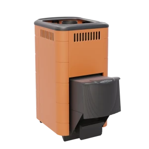 Печь банная дровяная ТМФ Тунгуска 2017 Carbon ДА, цвет терракота