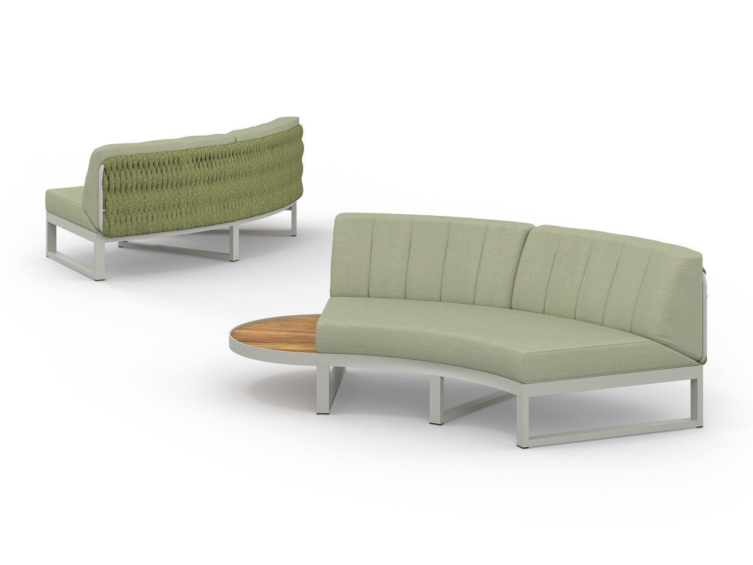 Модульный изогнутый садовый диван из ткани MAMAGREEN Munia ARCH-00037883 - Вид №9