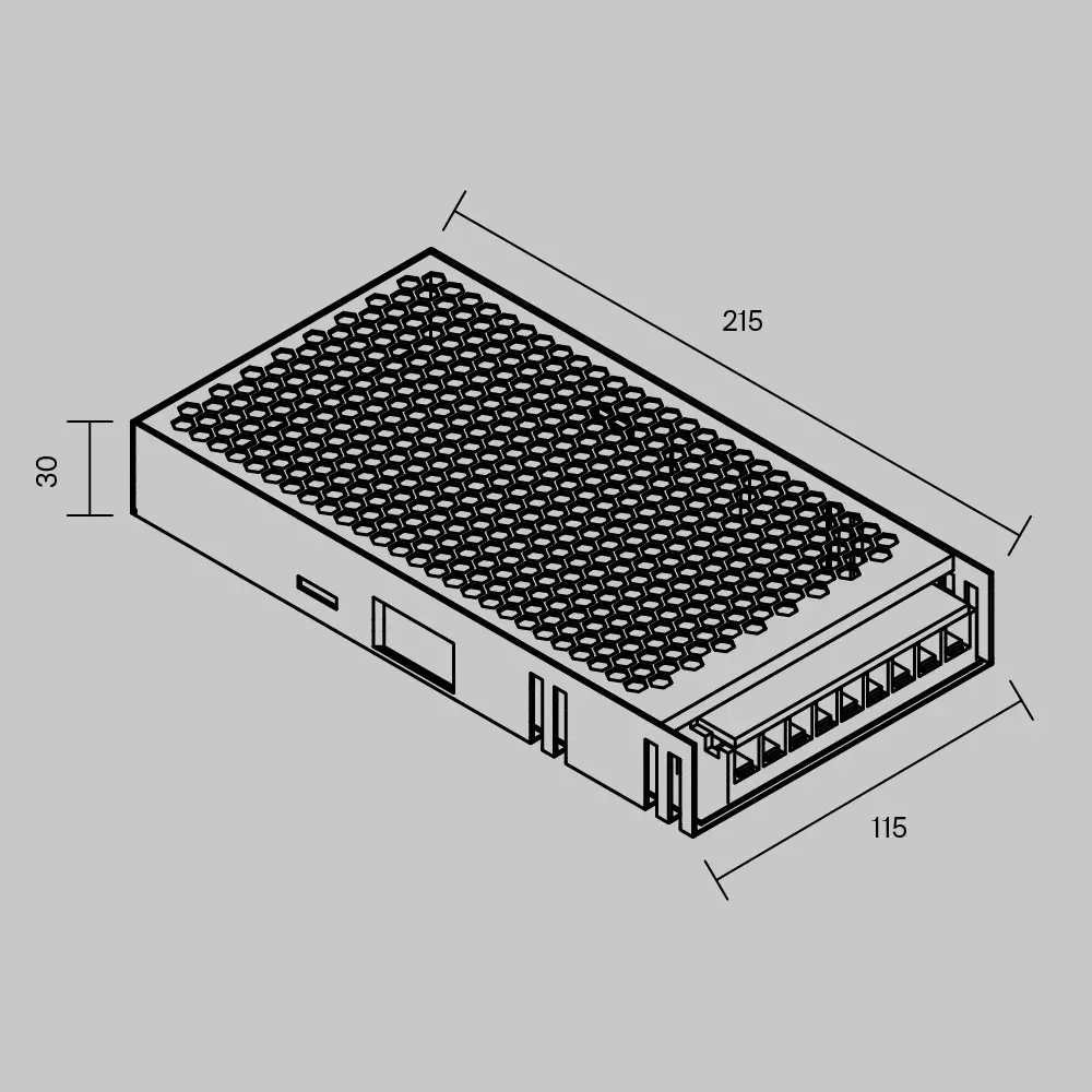 Блок питания (драйвер) для светодиодов Maytoni 48 В 300 Вт IP20 STLM-2079400 - Вид №3